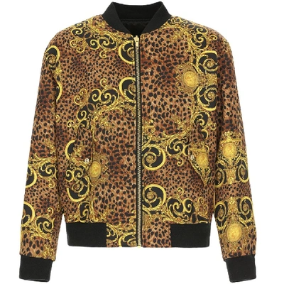Versace leopard jacket clearance