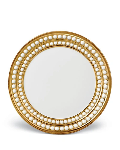 L'OBJET PERLEE GOLD BREAD & BUTTER PLATE