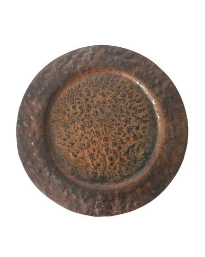 JAN BARBOGLIO DOUBLE HAMMERED CHARGER PLATE