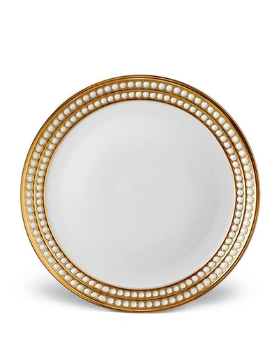 L'OBJET PERLEE GOLD DINNER PLATE