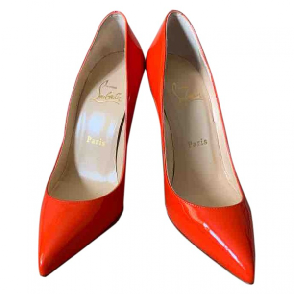 orange louboutin heels