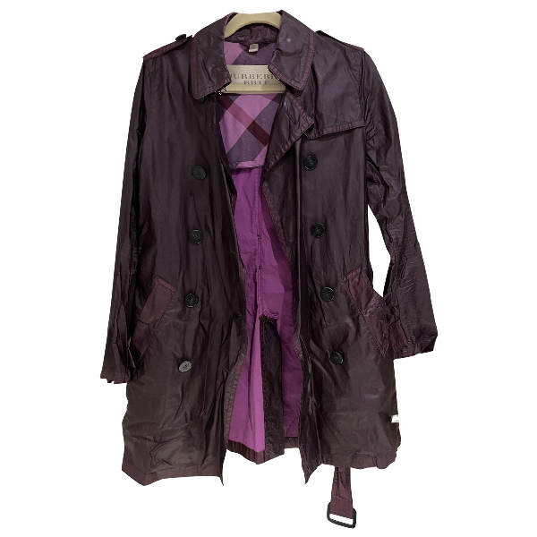 burberry purple trench coat