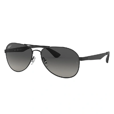 RAY BAN SUNGLASSES UNISEX RB3549 - BLACK FRAME GREY LENSES POLARIZED 58-16