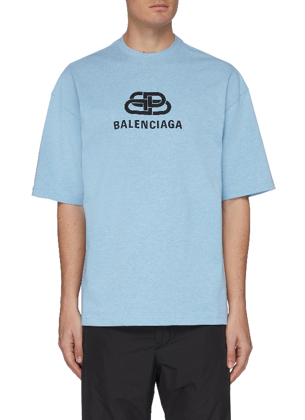 balenciaga blue t shirt