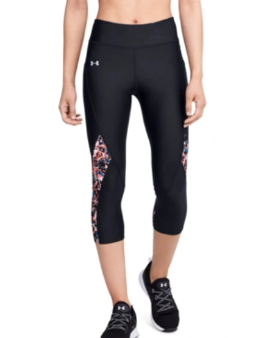 UNDER ARMOUR HEATGEAR PRINTED-PANEL LEGGINGS