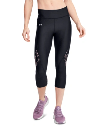 UNDER ARMOUR WOMEN'S HEATGEAR PRINTED-PANEL LEGGINGS