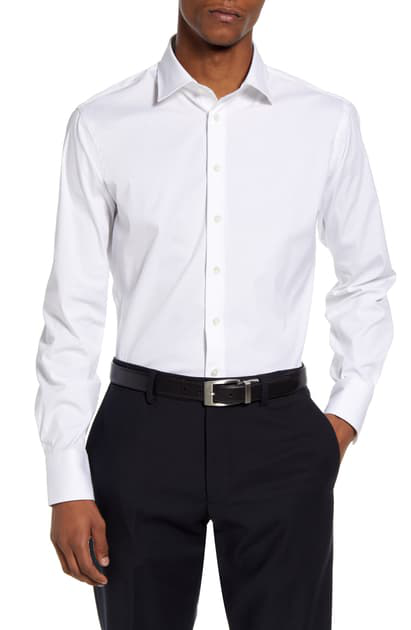 thomas pink white dress shirt