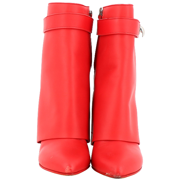 givenchy shark boots red