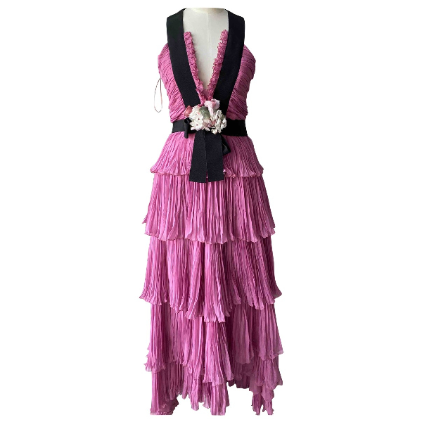 purple gucci dress