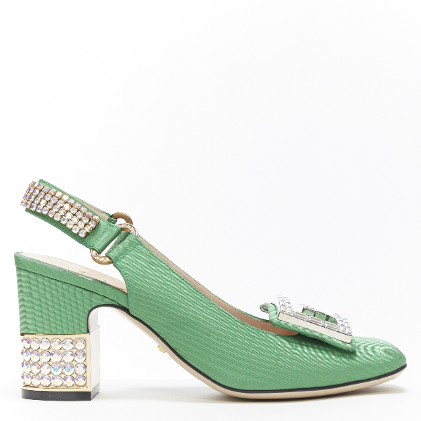gucci green heels