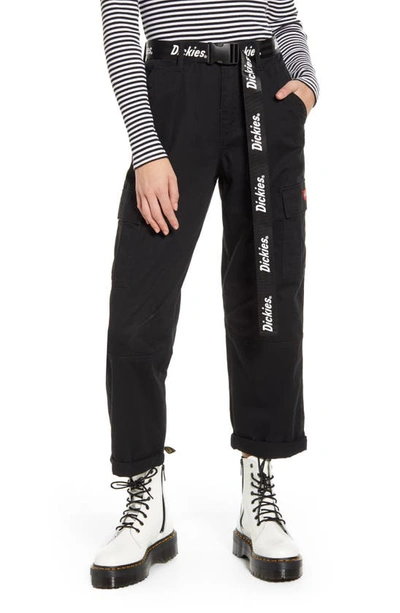 DICKIES BELTED CROP UTILITY CARGO PANTS