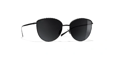 Chanel Polarised Pillow Sunglasses CH5422B Black - ShopStyle