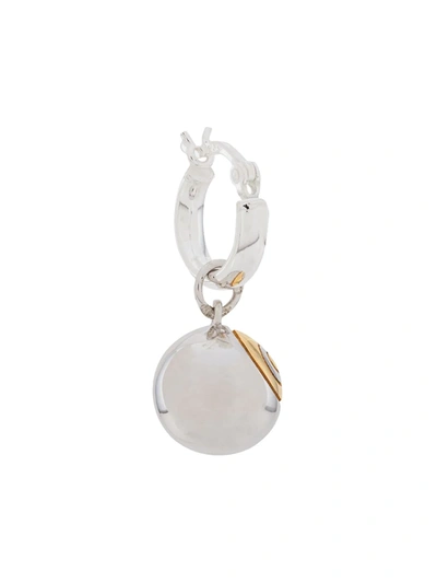 TRUE ROCKS EIGHT BALL HOOP EARRING