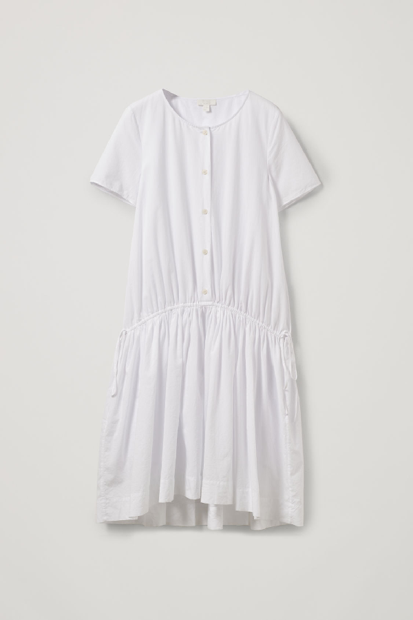 cos drawstring dress