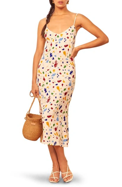 REFORMATION NELLA SLEEVELESS MIDI DRESS