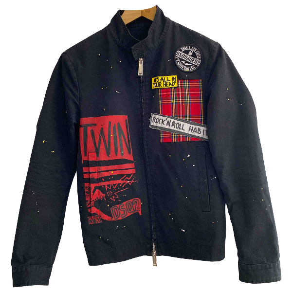 second hand black denim jacket