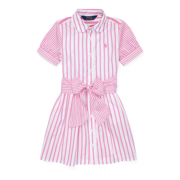 ralph lauren striped cotton shirtdress