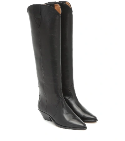 ISABEL MARANT DENVEE LEATHER KNEE-HIGH BOOTS