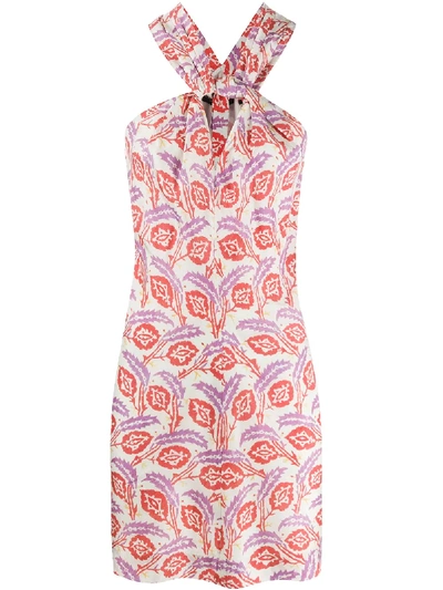 ISABEL MARANT SUZYLI LEAF PRINT DRESS