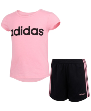 adidas 2 piece shorts set