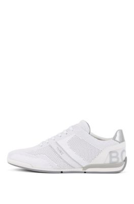 boss low top knit trainers