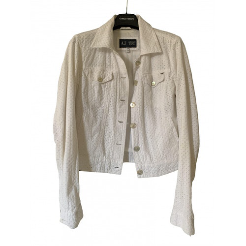 armani jeans white jacket