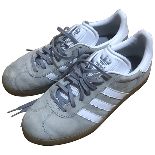 grey leather gazelles