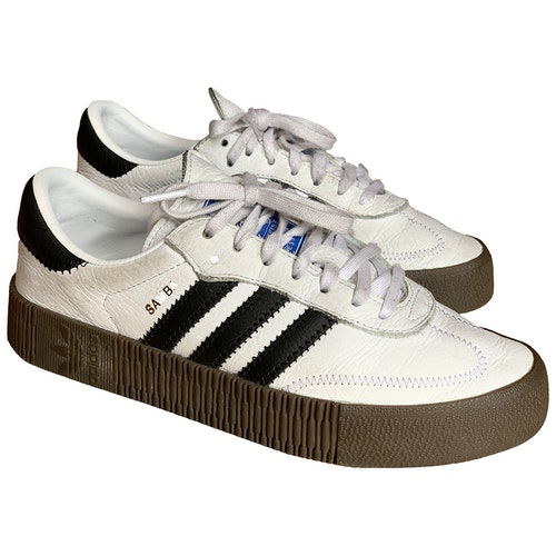 white leather sambas