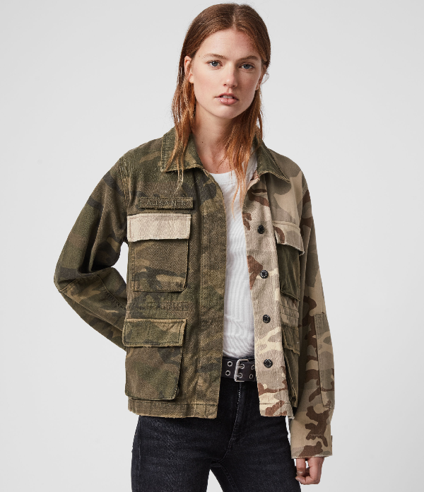 allsaints camo jacket