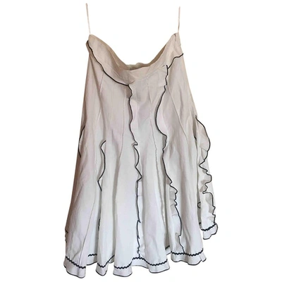 LUG VON SIGA LINEN MID-LENGTH SKIRT