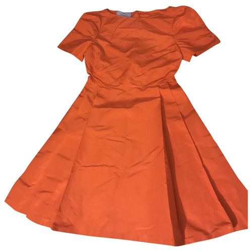 prada orange dress