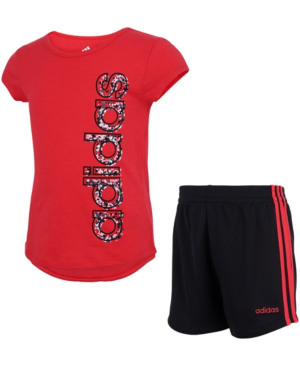 adidas 2 piece shorts set