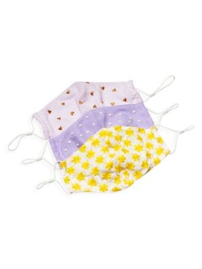 LELE SADOUGHI 3-Piece Cotton Face Mask Set