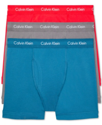 CALVIN KLEIN MEN'S COTTON STRETCH BOXER BRIEFS 3-PACK NU2666