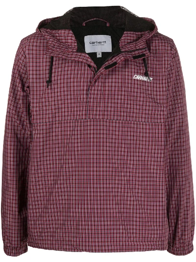 CARHARTT ALISTAIR PLAID HOODED JACKET