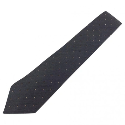 ALFRED DUNHILL GREY SILK TIES