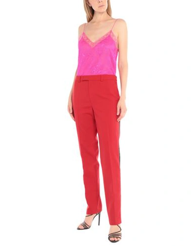 PHILOSOPHY DI LORENZO SERAFINI PHILOSOPHY DI LORENZO SERAFINI WOMAN JUMPSUIT FUCHSIA SIZE 6 POLYESTER, VIRGIN WOOL, POLYAMIDE