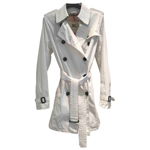 burberry white trench coat