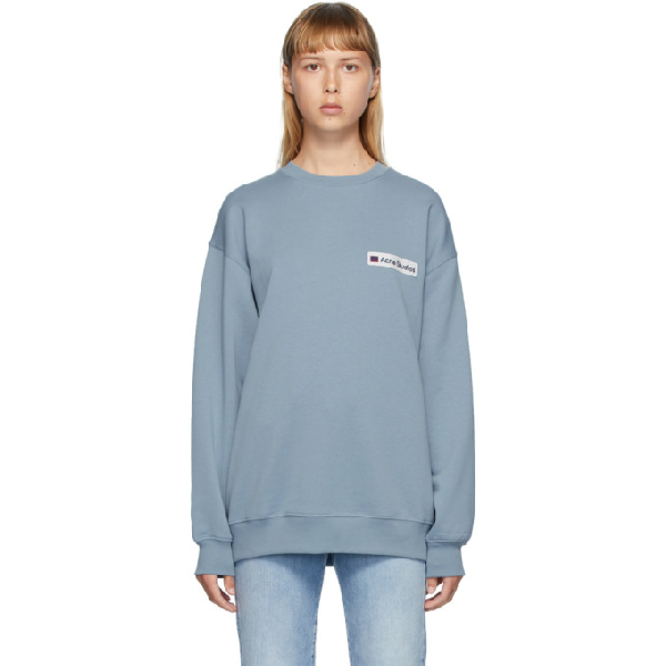 acne studios blue sweatshirt