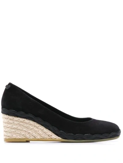 FERRAGAMO CAPRAIA ESPADRILLE WEDGE PUMPS