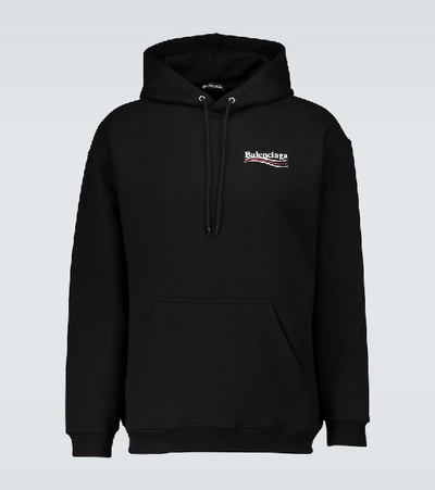 BALENCIAGA POLITICAL CAMPAIGN HOODED SWEATSHIRT