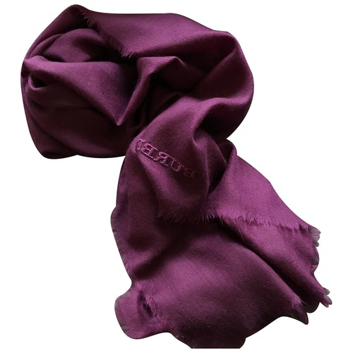 burberry cashmere scarf purple