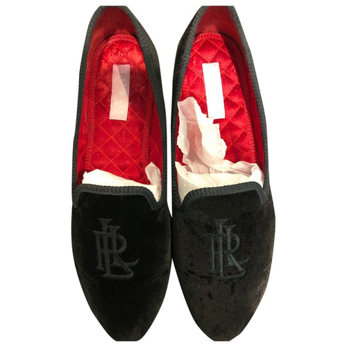 ralph lauren black flats