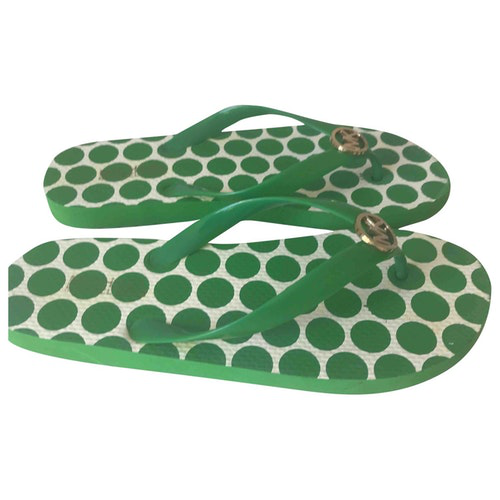 michael kors slippers green
