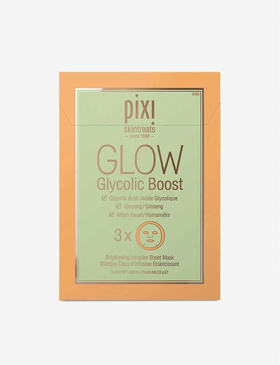 PIXI GLOW GLYCOLIC BOOST SHEET MASK PACK OF THREE