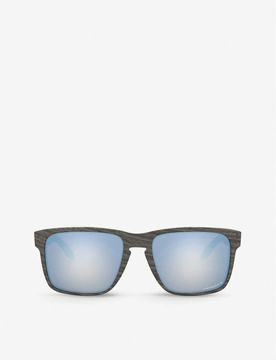 OAKLEY MENS BROWN OO9417 HOLBROOK XL ACETATE PRIZM SQUARE-FRAME SUNGLASSES