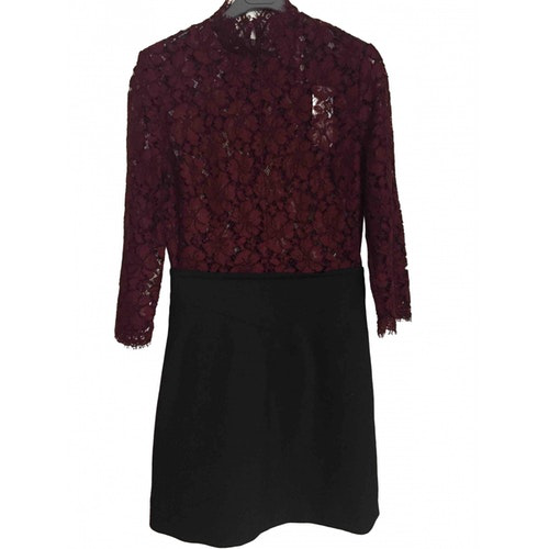 sandro burgundy dress