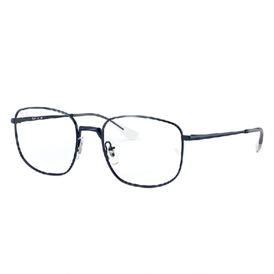 RAY BAN EYEGLASSES UNISEX RB6457 OPTICS - SAND BLUE FRAME CLEAR LENSES 53-19