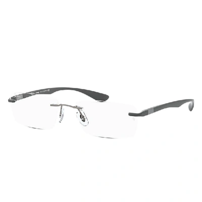 RAY BAN RB8724 OPTICS  GRAU FASSUNG KLAR GLAS 54-17