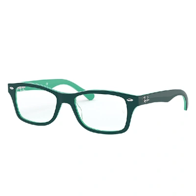 RAY BAN RB1531 EYEGLASSES GREEN ON FULL EMERALD FRAME DEMO LENS LENSES POLARIZED 46-16